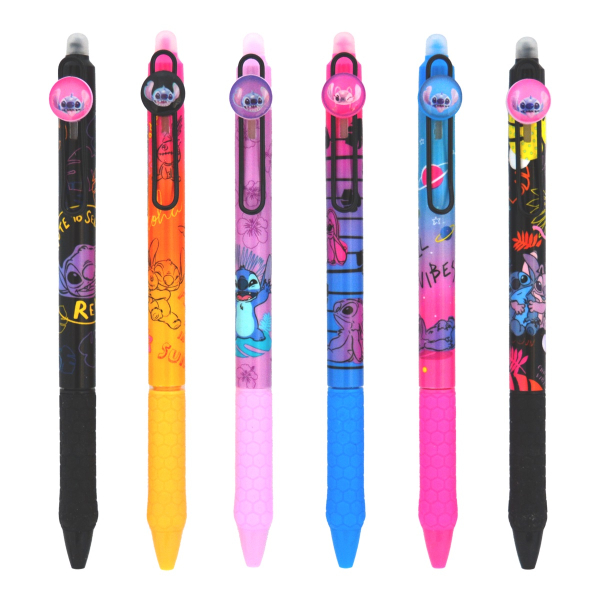 Kuličkové pero stitch black, gumovací