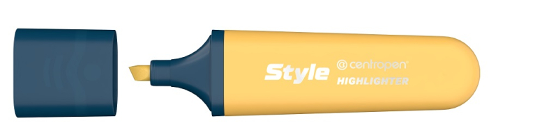 Zvýrazňovač, 6252, plochý, pastelová oranžová