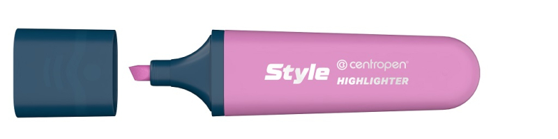 Zvýrazňovač, 6252, plochý, pastelová fialová