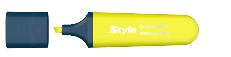 Zvýrazňovač, 6252, plochý, žlutá