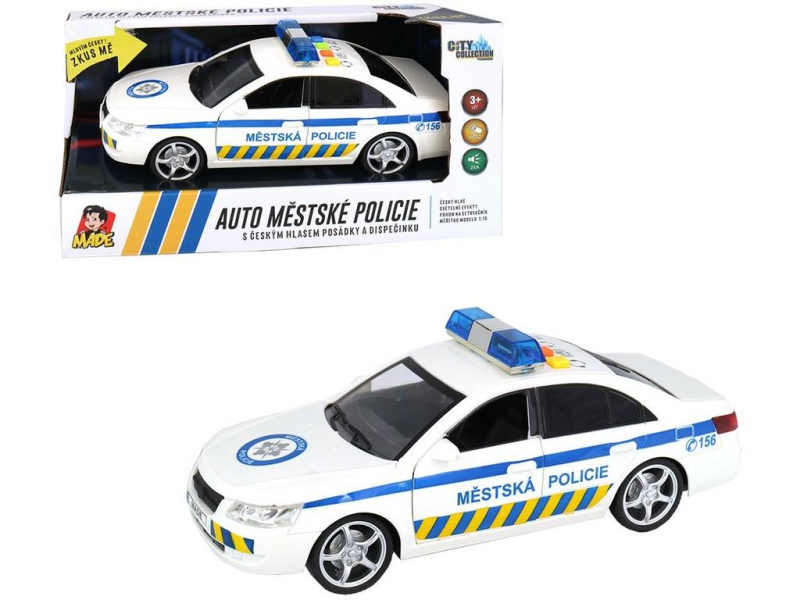 Auto Městská policie, 24 cm, s českým hlasem