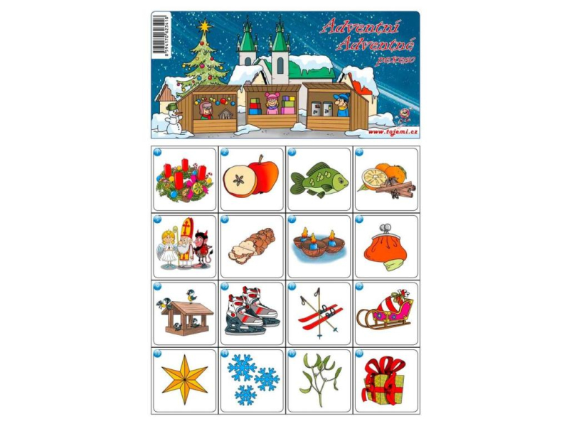 Pexeso adventní Vánoce