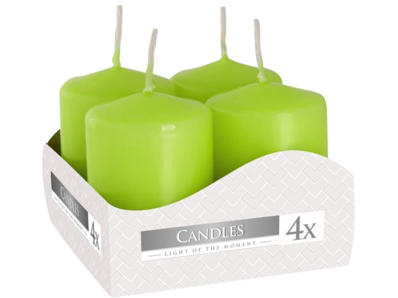 Adventní svíčky, zelené, olivové