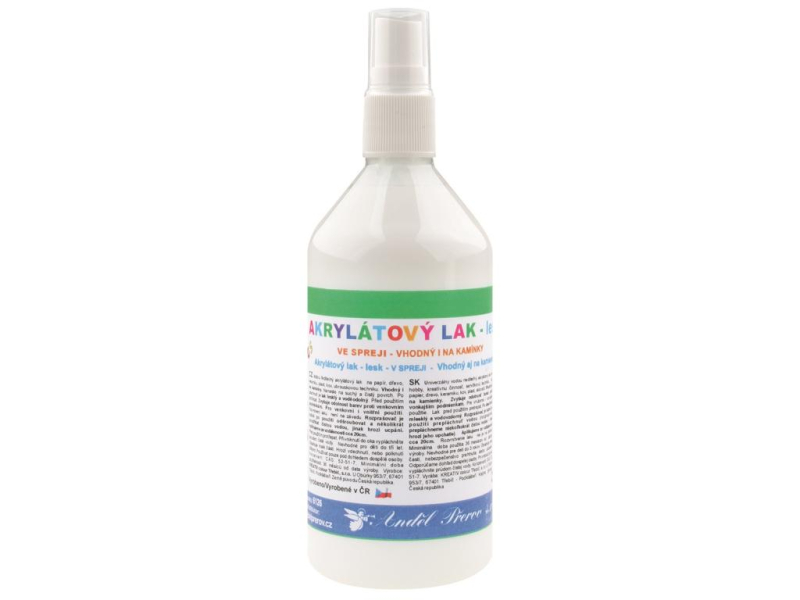 Lak, akrylový, 250 g, lesklý, v rozprašovači