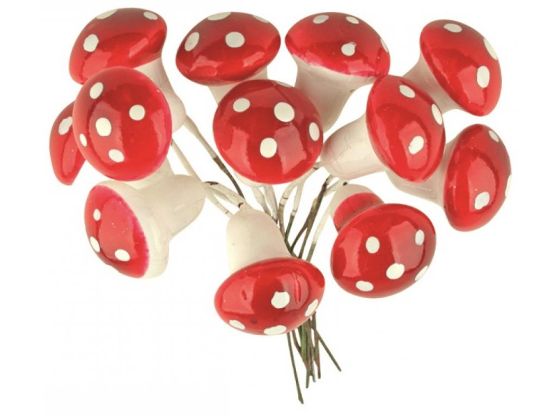 Muchomůrky na drátku 1,8-12ks
