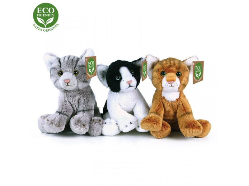 Kočky sedící plyšové