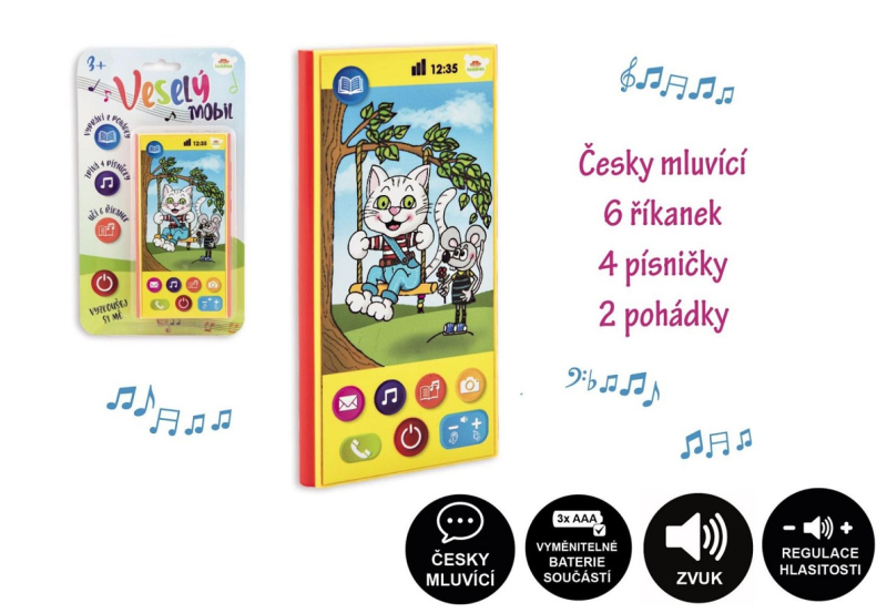 Telefon, Veselý mobil, česky mluvící