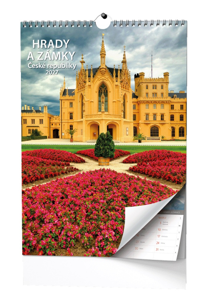 Kalendář nástěnný, Hrady a zámky České republiky, Baloušek