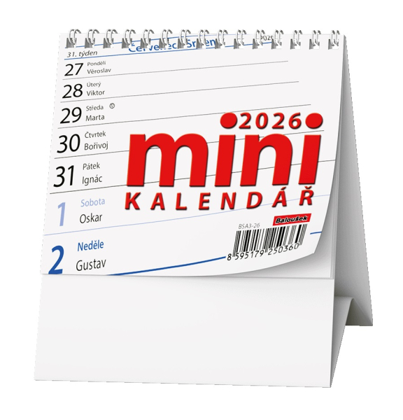 Kalendář stolní, Pracovní mini, Baloušek