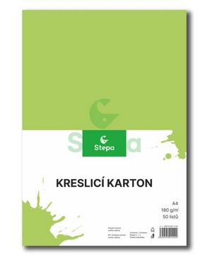 Kreslící karton A4, světle zelená