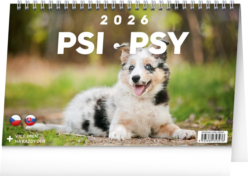 Kalendář stolní, Psi, Presco Group