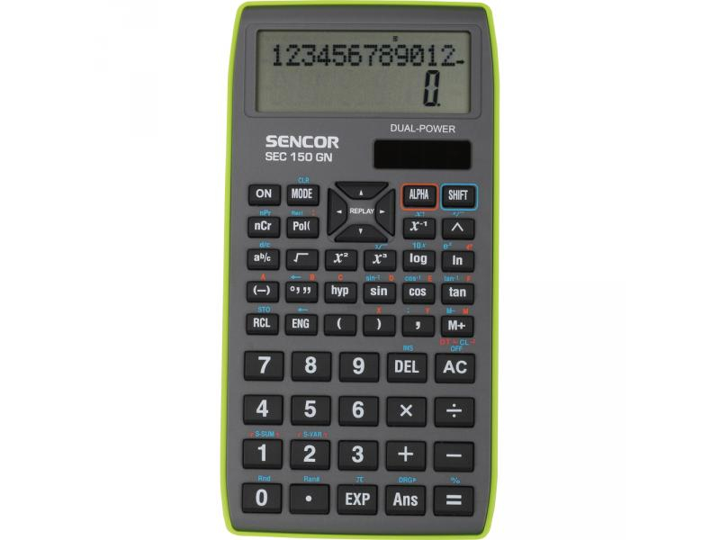 Kalkulačka Sencor SEC-150GN vědec.zelená