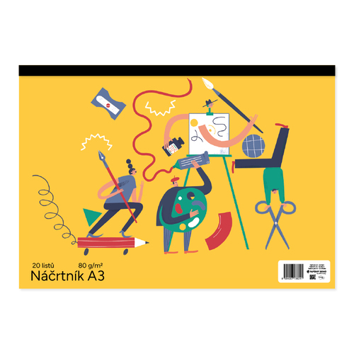Náčrtník A3, 20 listů