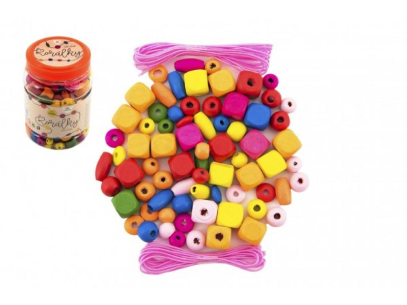 Korálky dřevěné 300 kusů