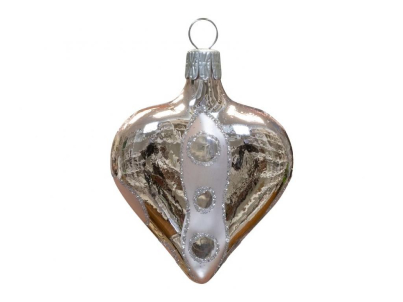 Srdce pudrové, kolečka, 4 ks