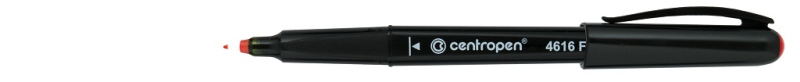 Popisovač, Centropen, 4616, na CD, 0,6 mm, červený