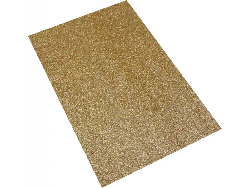 Pěnová guma A4, glitr champano