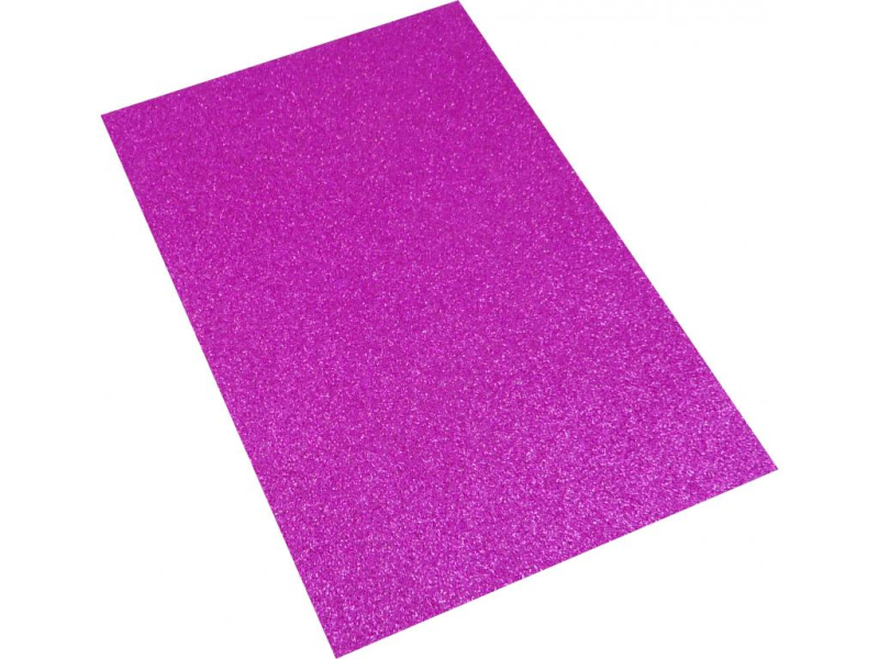 Pěnová guma A4, glitr růžová