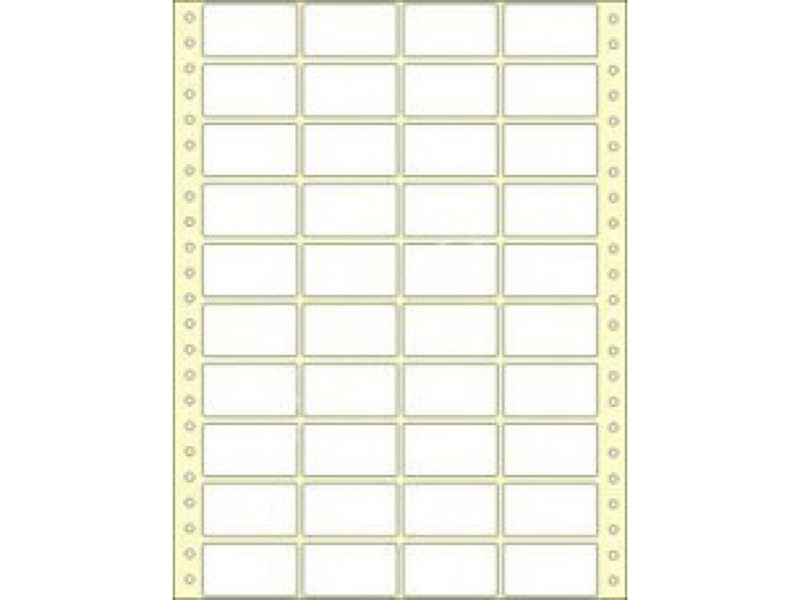 Etikety tabelační, 38 x 23, 4 řádky