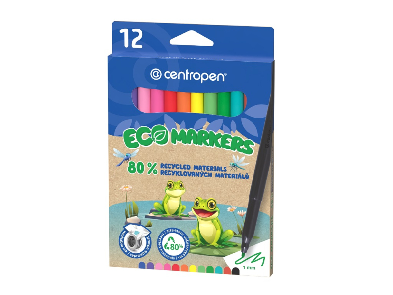 Popisovač, Centropen, 2560-12 trio eko vypratelné