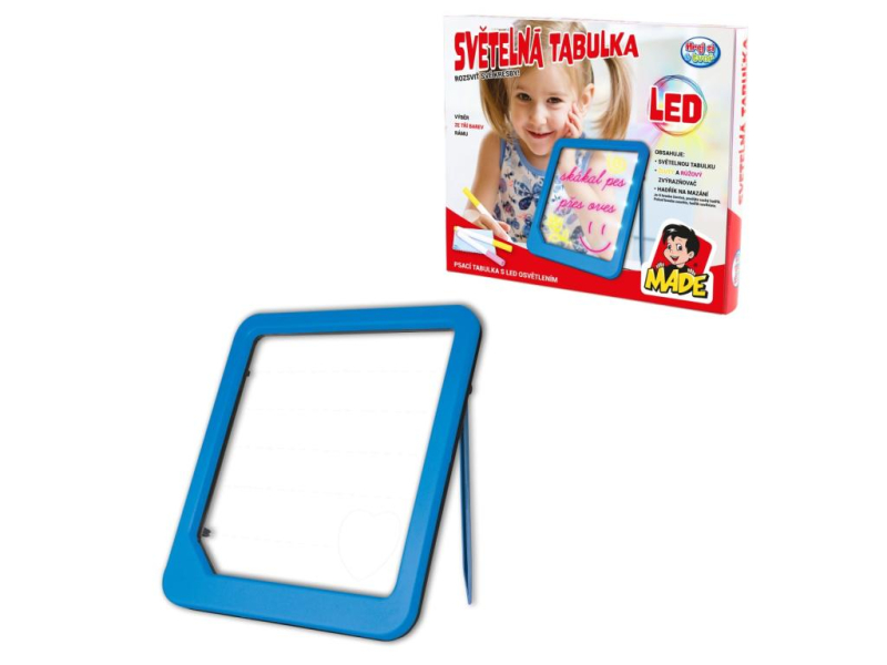 Tabulka LED, svítící, na baterie