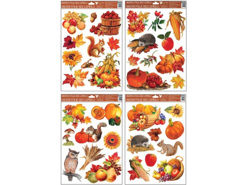 Fólie na okno, podzimní úroda