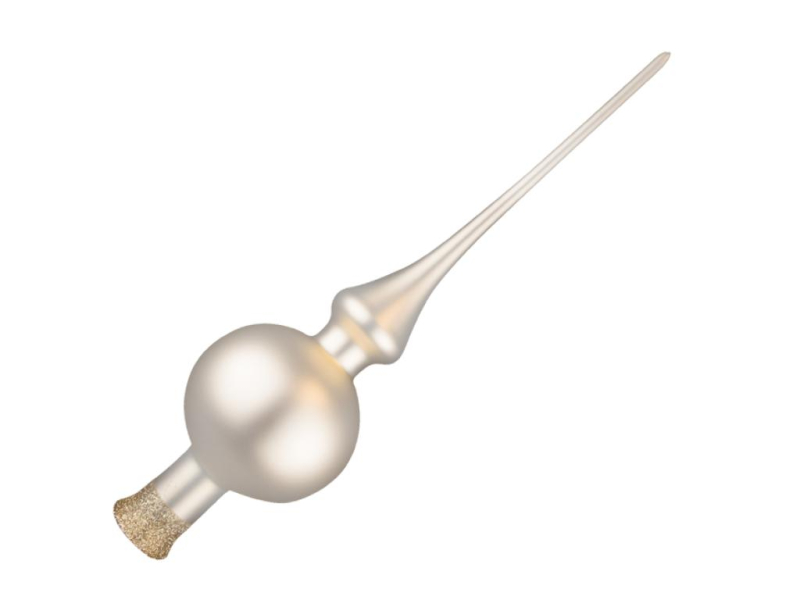 Špice skleněná zlatá, matná