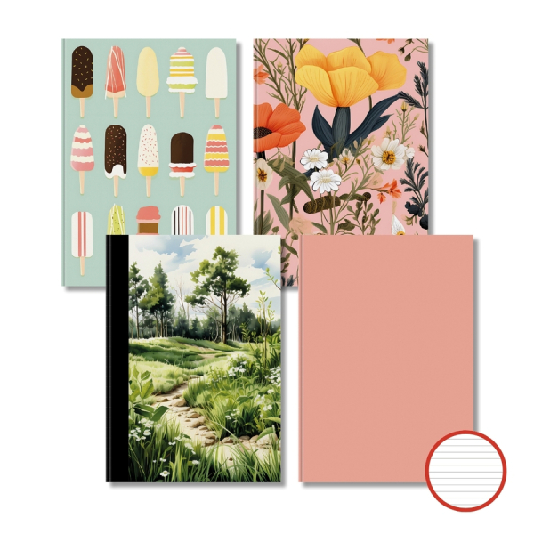 Záznamní kniha A4, 144 listů, linka