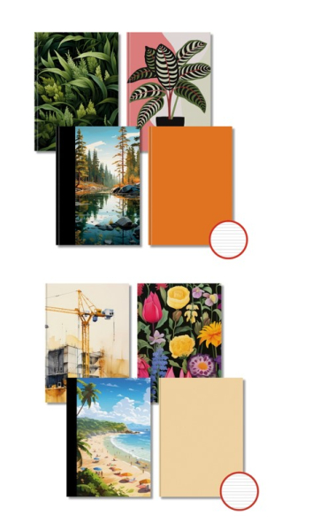 Záznamní kniha A5, 96 listů, linka