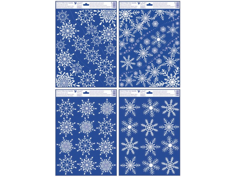 Fólie na okno, bílé vločky