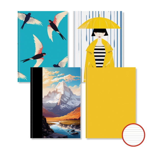 Záznamní kniha A5, 144 listů, linka