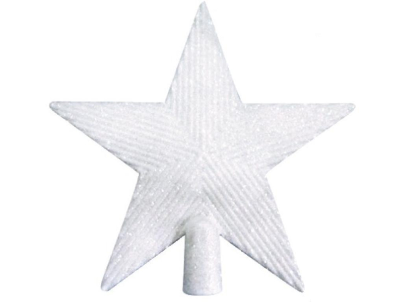Špice hvězda, bílá s perletí