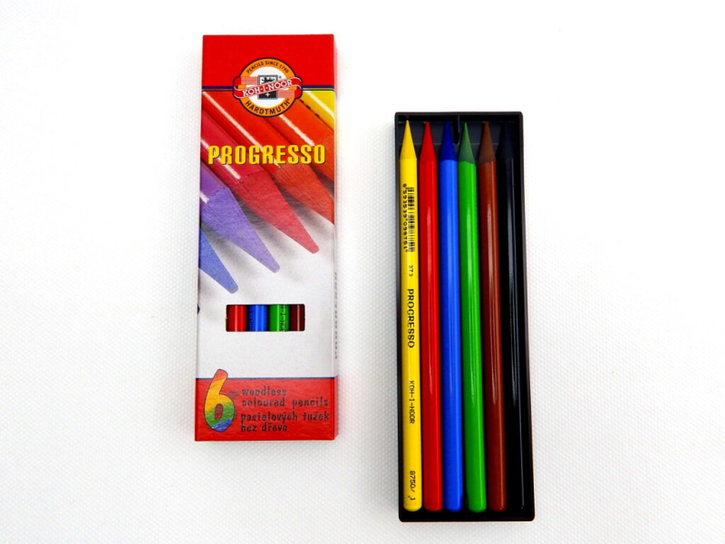 Pastelky Progresso, 8755, 6 kusů