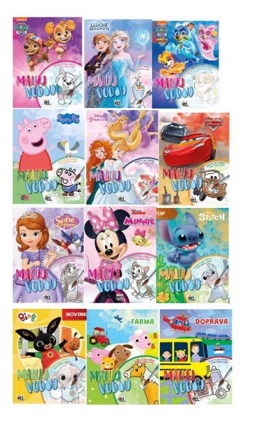 Omalovánky Maluj vodou A4