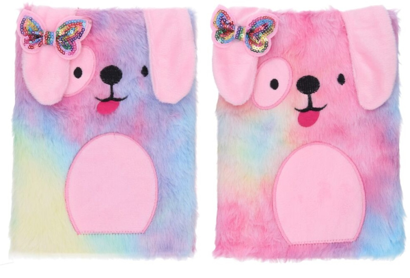 Blok A5, plyšový, pes