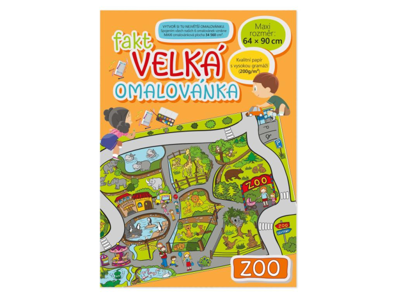 Fakt velká omalovánka ZOO
