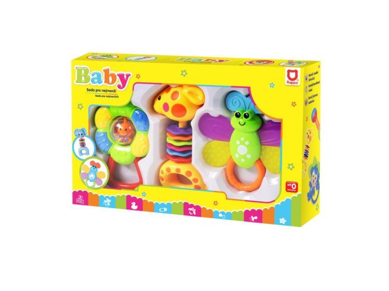 Chrastítka sada, 3 kusy