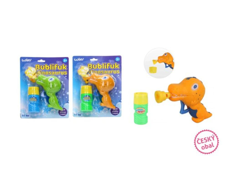 Bublifuk dinosaurus, mačkací