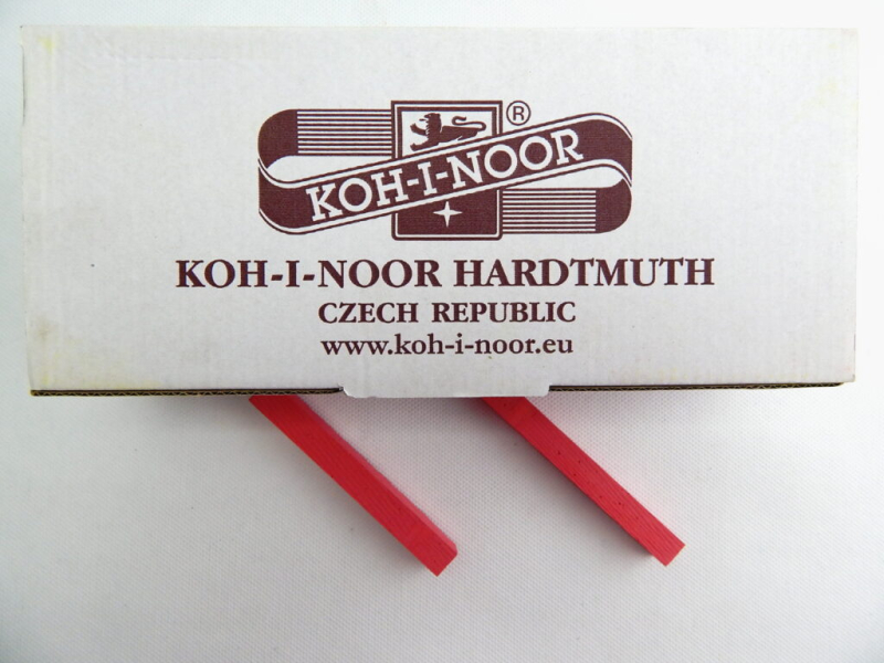 Křída školní, karmín, 100 kusů