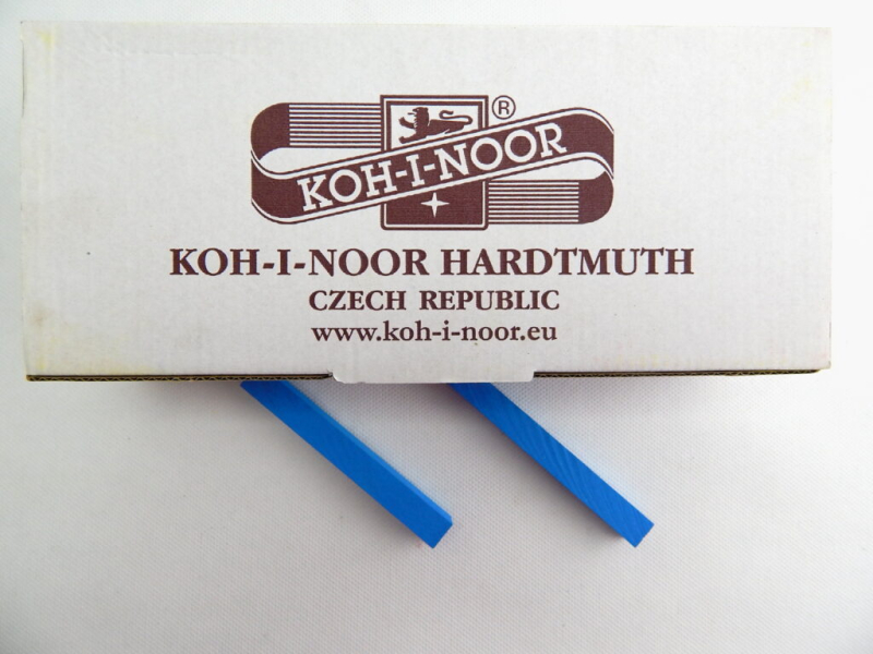 Křída školní, modrá, 10 kusů
