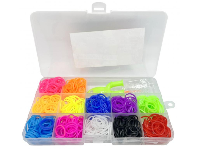 Gumičky zaplétací, 390 kusů