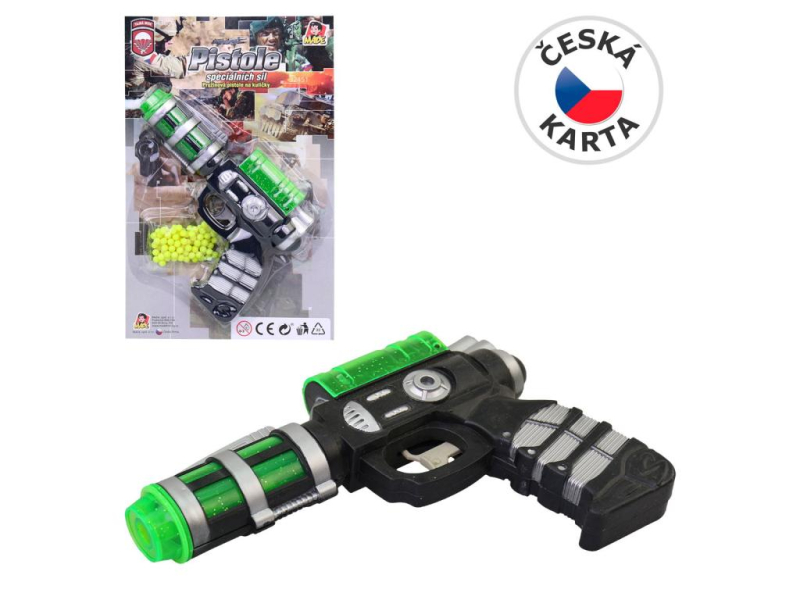 Pistole na kuličky + náhradní kuličky, 100 kusů