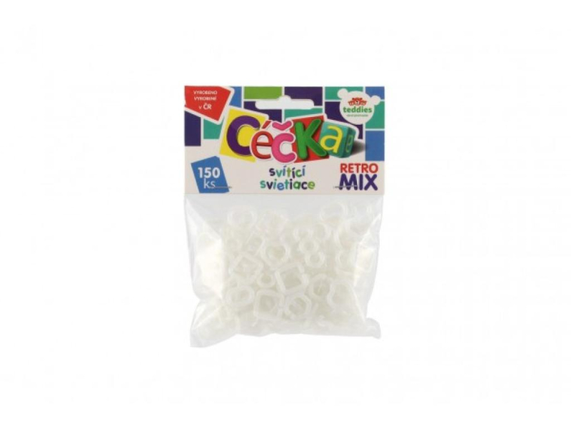 Céčka svítící, retro mix, 150 kusů