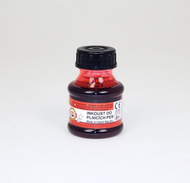 Inkoust, 50 g, červený