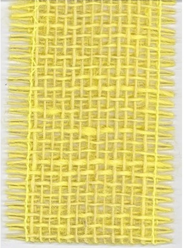 Juta dekorační, 5cm-2m, žlutá