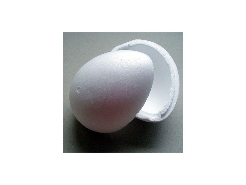 Vejce polystyren, dvoudílné, 156x110mm