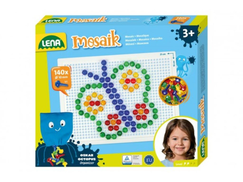 Mozaika klobouček, 1cm, 140 kusů