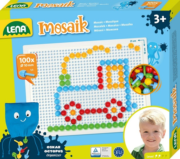 Mozaika klobouček, 1cm, 100 kusů