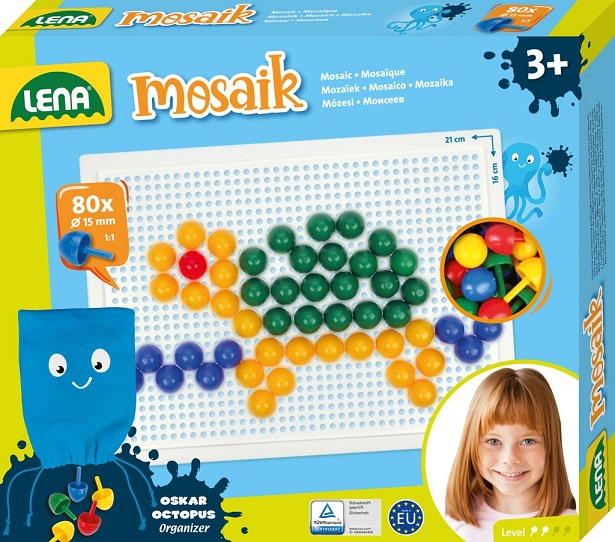 Mozaika klobouček, 1,5cm, 80 kusů