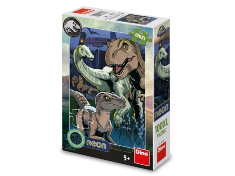 Puzzle, Jurský svět, 100XL, neon